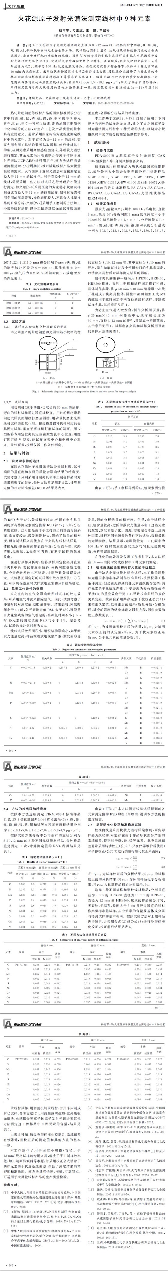 化学成分分析,光谱检测,元素分析测试