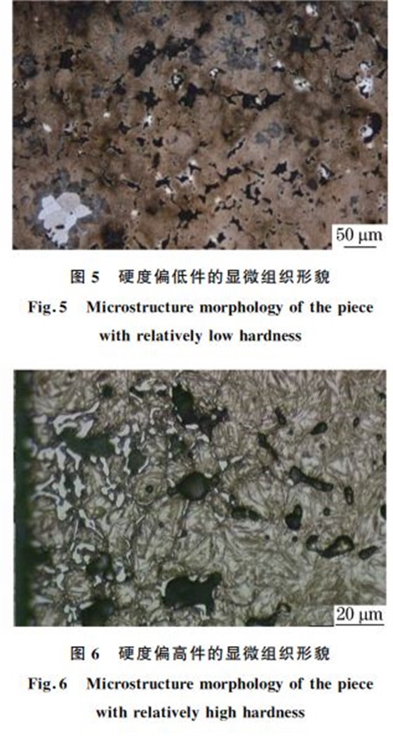 图５ 硬度偏低件的显微组织形貌