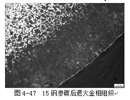 钢渗碳后退火金相组织