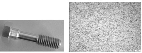 螺栓形貌实物形貌 图6-63 7075螺栓半成品未热处理金相组织