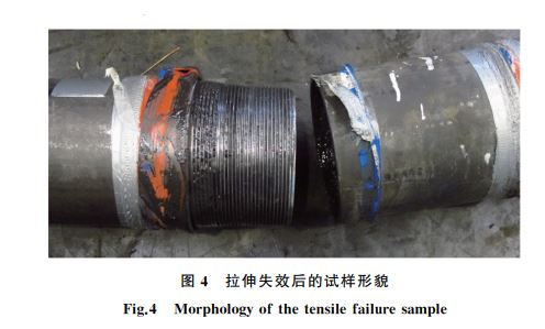 图４ 拉伸失效后的试样形貌